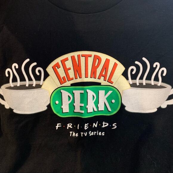 Friends Central Perk Cotton T-Shirt Black Small - Picture 4 of 4
